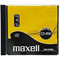 Maxell CD-RW 80 700MB- Silver 1-4X - CD-RW (1 pieza)